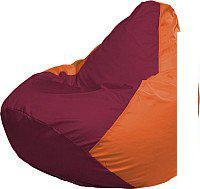 Кресло-мешок Flagman Груша Медиум XL Г1.1-307 (бордовый/оранжевый)