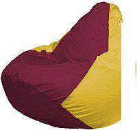 Кресло-мешок Flagman Груша Супер Мега 4XL Г5.1-309 (бордовый/желтый)