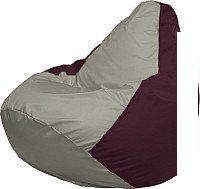 Кресло-мешок Flagman Груша Супер Мега 4XL Г5.1-336 (серый/бордовый)