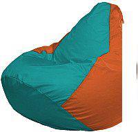 Кресло-мешок Flagman Груша Супер Мега 4XL Г5.1-296 (бирюзовый/оранжевый)