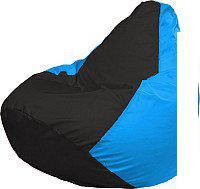 Кресло-мешок Flagman Груша Супер Мега 4XL Г5.1-395 (черный/голубой)