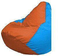 Кресло-мешок Flagman Груша Мини L Г0.1-221 (оранжевый/голубой)