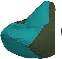 Кресло-мешок Flagman Груша Супер Мега 4XL Г5.1-288 (бирюзовый/темно-оливковый)