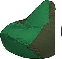 Кресло-мешок Flagman Груша Супер Мега 4XL Г5.1-236 (зелёный/тёмно-оливковый)