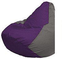 Кресло-мешок Flagman Груша Мини L Г0.1-72 (фиолетовый/серый)