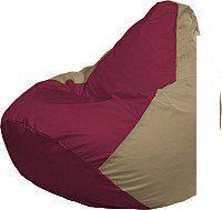 Кресло-мешок Flagman Груша Медиум XL Г1.1-301 (бордовый/тёмно-бежевый)