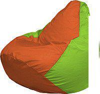 Кресло-мешок Flagman Груша Супер Мега 4XL Г5.1-215 (оранжевый/салатовый)