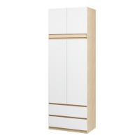 Шкаф распашной Soma ШК-2 80-235 (дуб сонома/белый)