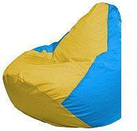Кресло-мешок Flagman Груша Мини L Г0.1-263 (желтый/голубой)