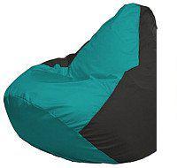 Кресло-мешок Flagman Груша Мини L Г0.1-283 (бирюзовый/черный)