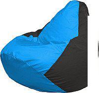 Кресло-мешок Flagman Груша Супер Мега 4XL Г5.1-267 (голубой/черный)