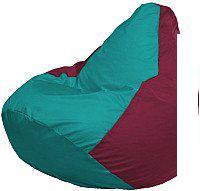 Кресло-мешок Flagman Груша Супер Мега 4XL Г5.1-314 (бирюзовый/бордовый)
