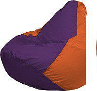 Кресло-мешок Flagman Груша Медиум XL Г1.1-33 (фиолетовый/оранжевый)