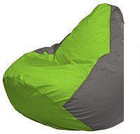 Кресло-мешок Flagman Груша Мини L Г0.1-160 (салатовый/серый)
