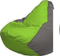 Кресло-мешок Flagman Груша Супер Мега 4XL Г5.1-160 (салатовый/серый)