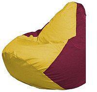 Кресло-мешок Flagman Груша Мини L Г0.1-265 (желтый/бордовый)