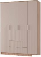 Шкаф распашной BTS МС Эмилия ШК-11 (дуб смоки/айриш MF03)