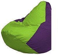 Кресло-мешок Flagman Груша Мини L Г0.1-155 (салатовый/фиолетовый)