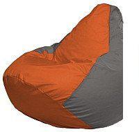 Кресло-мешок Flagman Груша Мини L Г0.1-214 (оранжевый/серый)