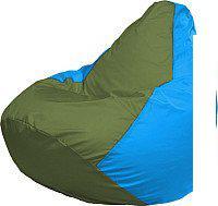 Кресло-мешок Flagman Груша Супер Мега 4XL Г5.1-229 (оливковый/голубой)