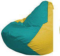 Кресло-мешок Flagman Груша Мини L Г0.1-313 (бирюзовый/желтый)