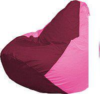 Кресло-мешок Flagman Груша Медиум XL Г1.1-306 (бордовый/розовый)