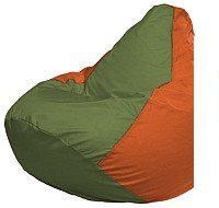 Кресло-мешок Flagman Груша Мини L Г0.1-227 (оливковый/оранжевый)