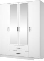 Шкаф распашной Mio Tesoro Хюгге 4D2S Z (белый)