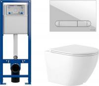 Унитаз подвесной Saniteco KW-9003W + 64109 + S-IN-MZ-VECTOR