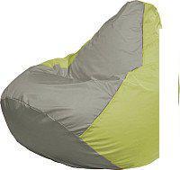 Кресло-мешок Flagman Груша Супер Мега 4XL Г5.1-343 (серый/салатовый)