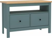 Тумба Mio Tesoro Сага 2 ящика 2.08.03.080.16 (темно-бирюзовый/ясень)