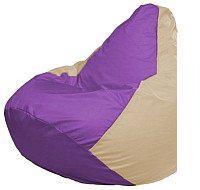 Кресло-мешок Flagman Груша Мини L Г0.1-107 (сиреневый/светло-бежевый)