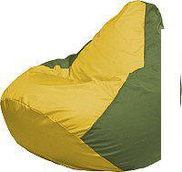 Кресло-мешок Flagman Груша Супер Мега 4XL Г5.1-259 (желтый/оливковый)