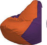 Кресло-мешок Flagman Груша Супер Мега 4XL Г5.1-208 (оранжевый/фиолетовый)