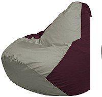 Кресло-мешок Flagman Груша Мини L Г0.1-336 (серый/бордовый)