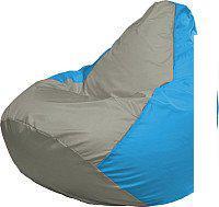 Кресло-мешок Flagman Груша Супер Мега 4XL Г5.1-337 (серый/голубой)