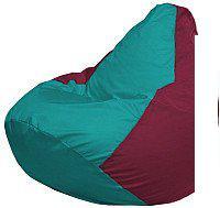 Кресло-мешок Flagman Груша Мини L Г0.1-314 (бирюзовый/бордовый)