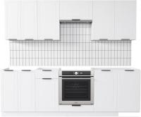 Готовая кухня Mio Tesoro Корнелия Ода-плюс 2.4 без столешницы (белый)