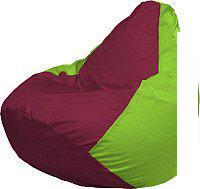 Кресло-мешок Flagman Груша Медиум XL Г1.1-305 (бордовый/салатовый)