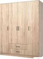 Шкаф распашной Mio Tesoro Хюгге 4D2S (дуб сонома)
