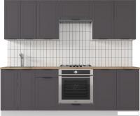 Готовая кухня Mio Tesoro Корнелия Ода-плюс 2.4 (графит/дуб бунратти)