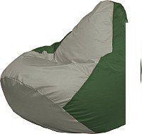 Кресло-мешок Flagman Груша Супер Мега 4XL Г5.1-339 (серый/зеленый)