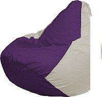Кресло-мешок Flagman Груша Медиум XL Г1.1-36 (фиолетовый/белый)