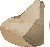 Кресло-мешок Flagman Груша Супер Мега 4XL Г5.1-136 (светло-бежевый/тёмно-бежевый)
