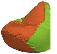Кресло-мешок Flagman Груша Мини L Г0.1-215 (оранжевый/салатовый)