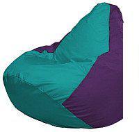 Кресло-мешок Flagman Груша Мини L Г0.1-285 (бирюзовый/фиолетовый)