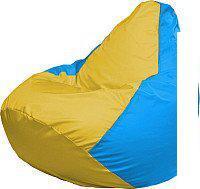 Кресло-мешок Flagman Груша Супер Мега 4XL Г5.1-263 (желтый/голубой)