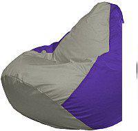 Кресло-мешок Flagman Груша Супер Мега 4XL Г5.1-352 (серый/фиолетовый)