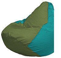 Кресло-мешок Flagman Груша Мини L Г0.1-230 (оливковый/бирюзовый)