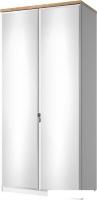 Шкаф распашной Anrex Taurus 2DG HZ (белый/дуб вотан)